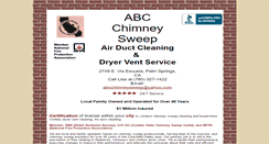 Desktop Screenshot of abcchimneysweeps.com