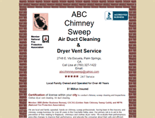 Tablet Screenshot of abcchimneysweeps.com